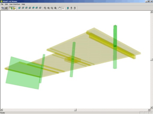 waffle slab design. 3D Wirefrme Model of Design
